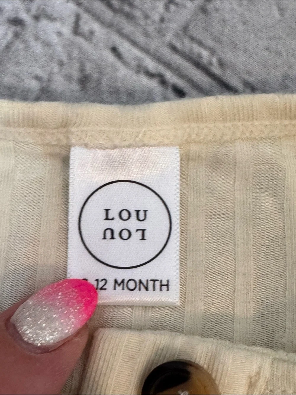 Lou Lou Ribbed Cream Baby Outfit